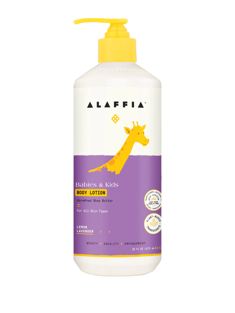 Alaffia Babies & Kids Body Lotion Lemon Lavender -- 16 fl oz