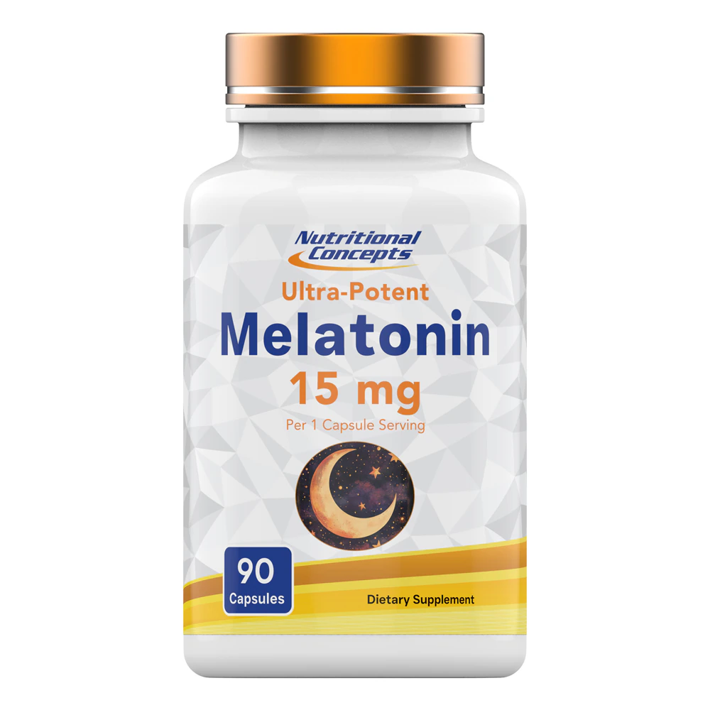 Nutritional Concepts Melatonin -- 15 mg - 90 Capsules