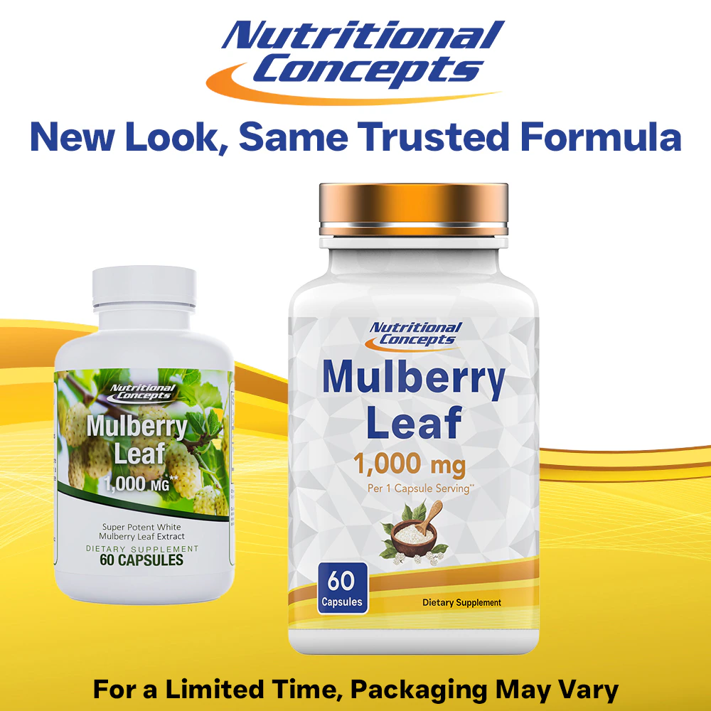 Nutritional Concepts Mulberry Leaf -- 1000 mg - 60 Capsules