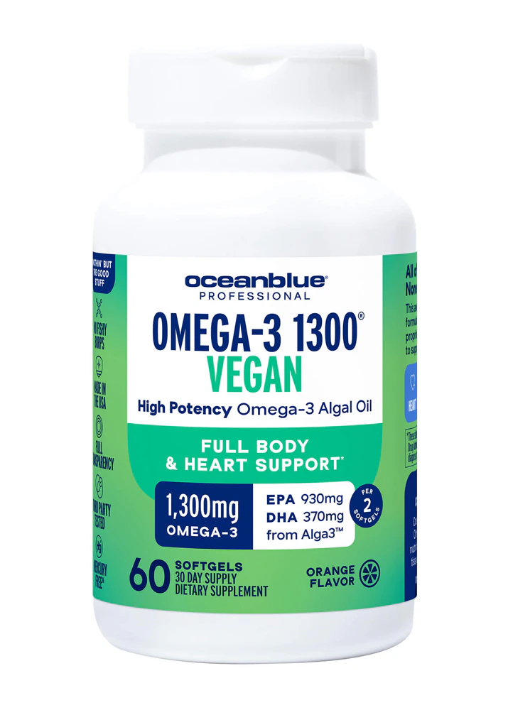 OceanBlue Professional Omega-3 1300 Vegan Orange -- 60 Vegan Softgels