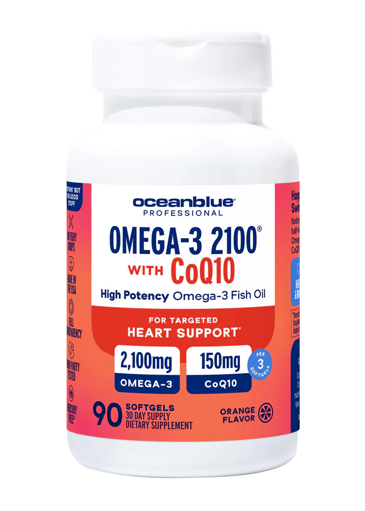 OceanBlue Professional Omega 3 - 2100 with CoQ10 -- 90 Softgels