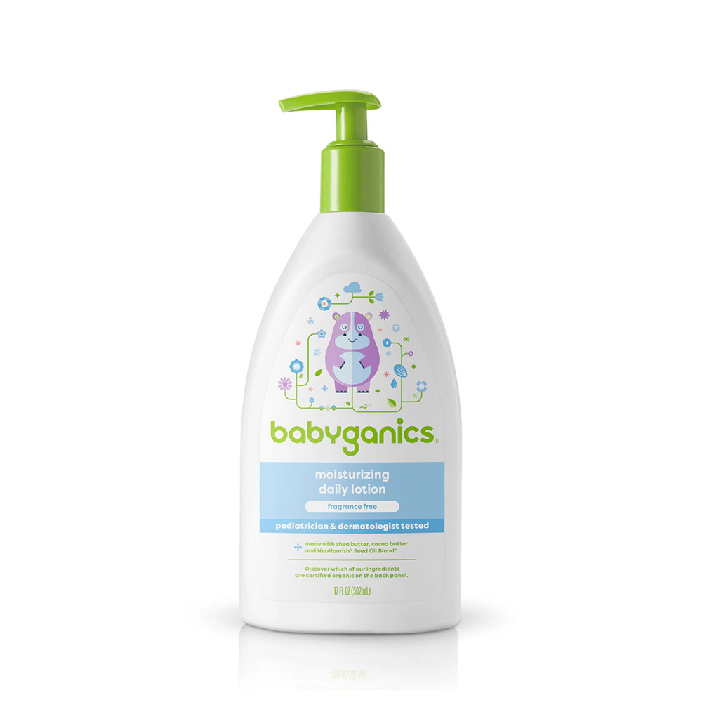 Babyganics Moisturizing Daily Lotion Fragrance Free -- 17 fl oz
