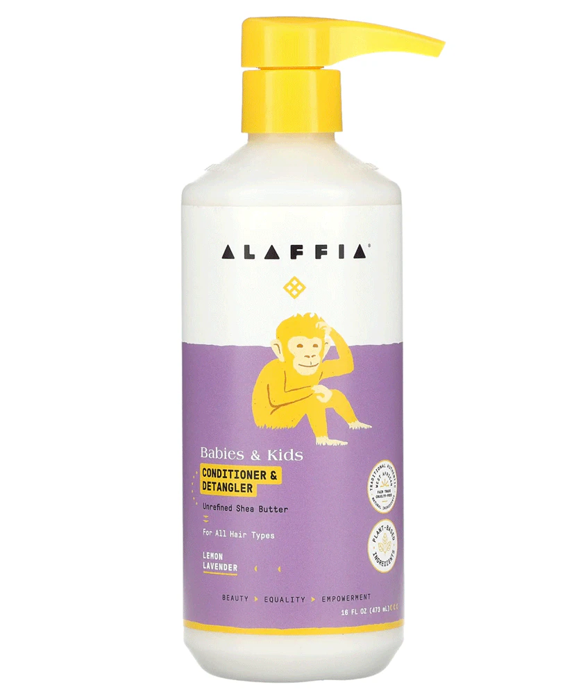 Alaffia Babies & Kids Conditioner & Detangler Lemon Lavender -- 16 fl oz
