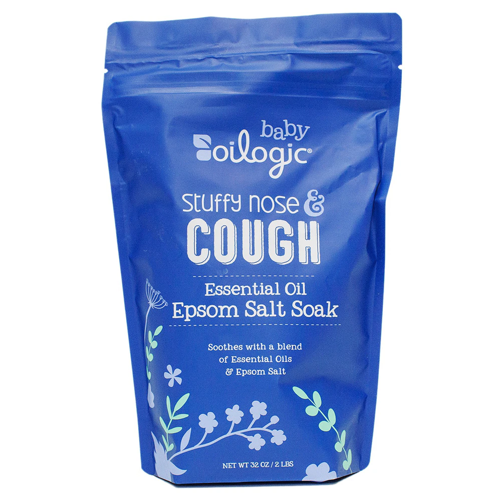 Oilogic Stuffy Nose & Cough Essential Oil Epsom Salt Soak -- 2 lbs