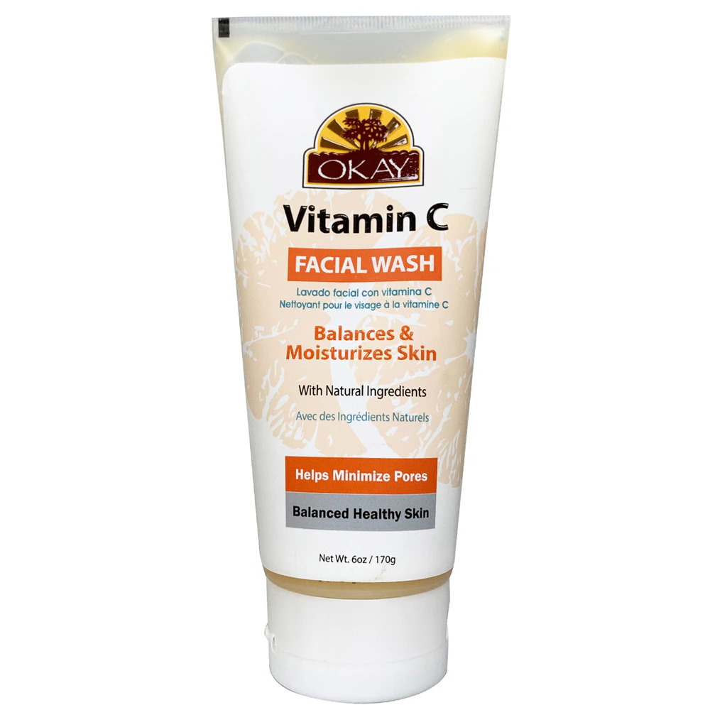 OKAY Pure Naturals Facial Wash - Vitamin C -- 6 oz