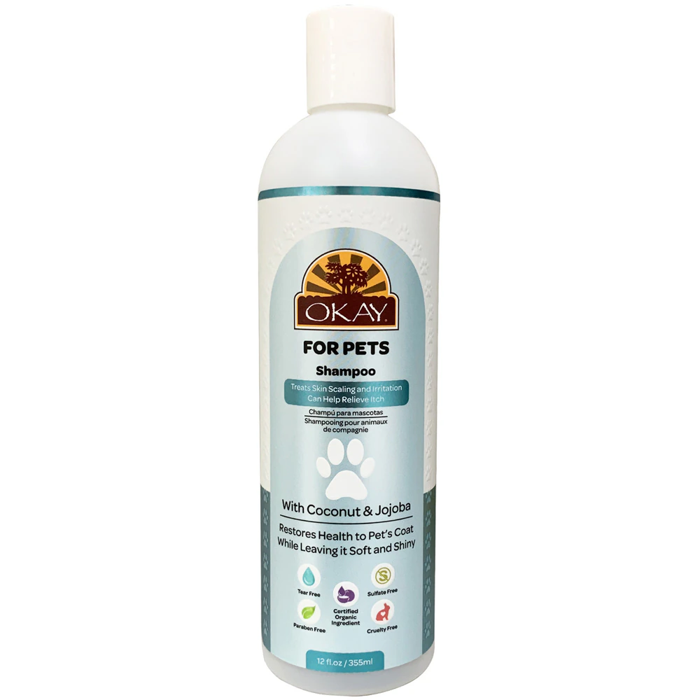 OKAY Pure Naturals Pet Shampoo Itch Relief Coconut & Jojoba -- 12 fl oz