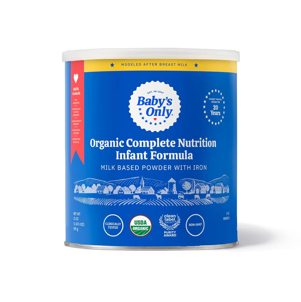 Baby's Only Organic Infant Formula Complete Nutrition with Iron -- 21 oz