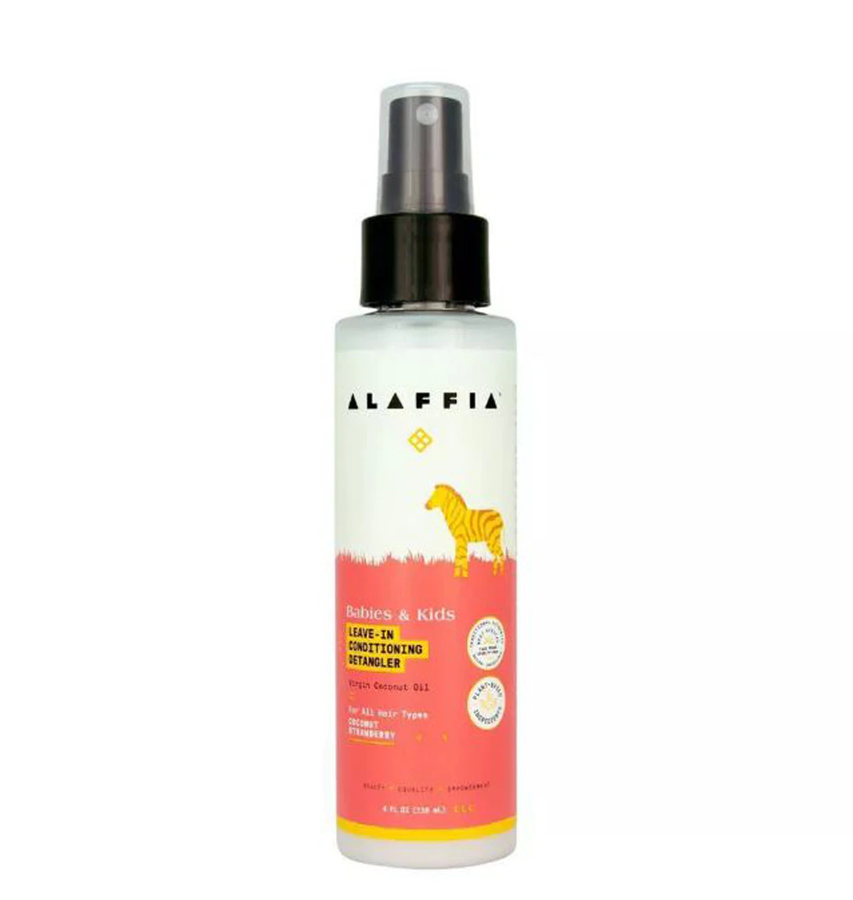 Alaffia Babies & Kids Leave-in Conditioning Detangler Spray Coconut Strawberry -- 4 fl oz