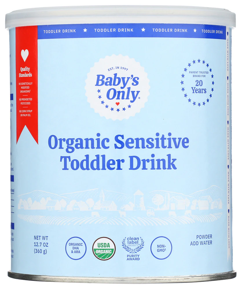Baby's Only Toddler Organic Drink Powder Sensitive -- 12.7 oz