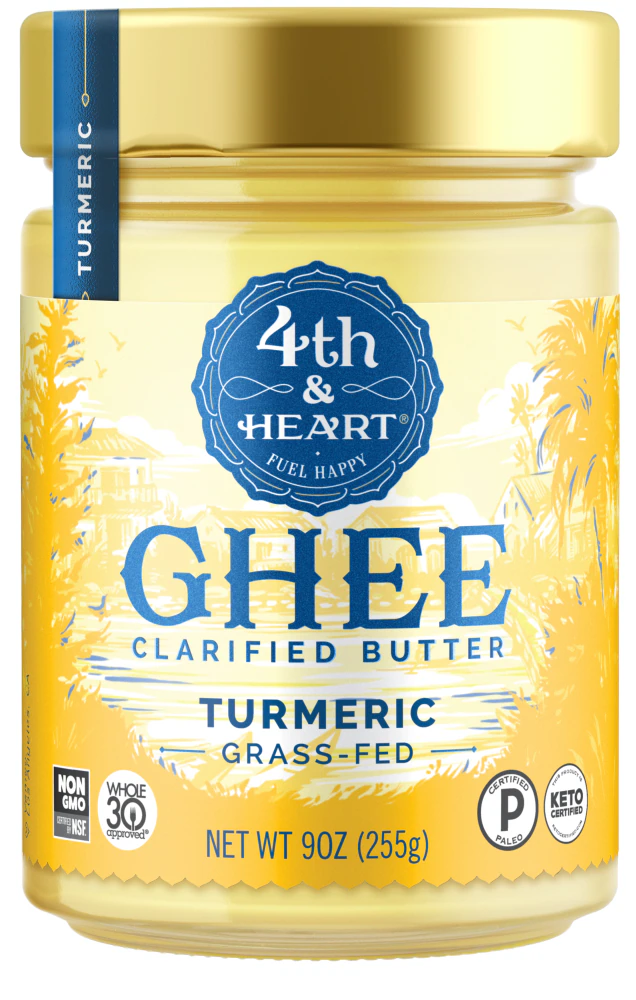 4th & Heart Keto Ghee Butter Turmeric -- 9 oz
