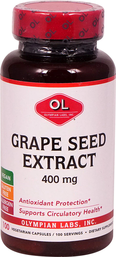 Olympian Labs Grape Seed Extract -- 400 mg - 100 Capsules