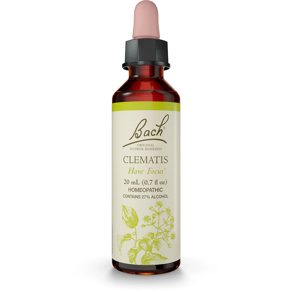 Bach Original Flower Remedies Clematis Flower Essence -- 0.7 fl oz