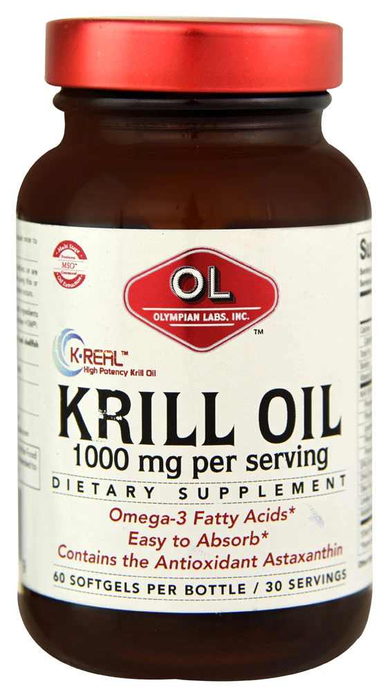 Olympian Labs Krill Oil -- 1000 mg - 60 Softgels