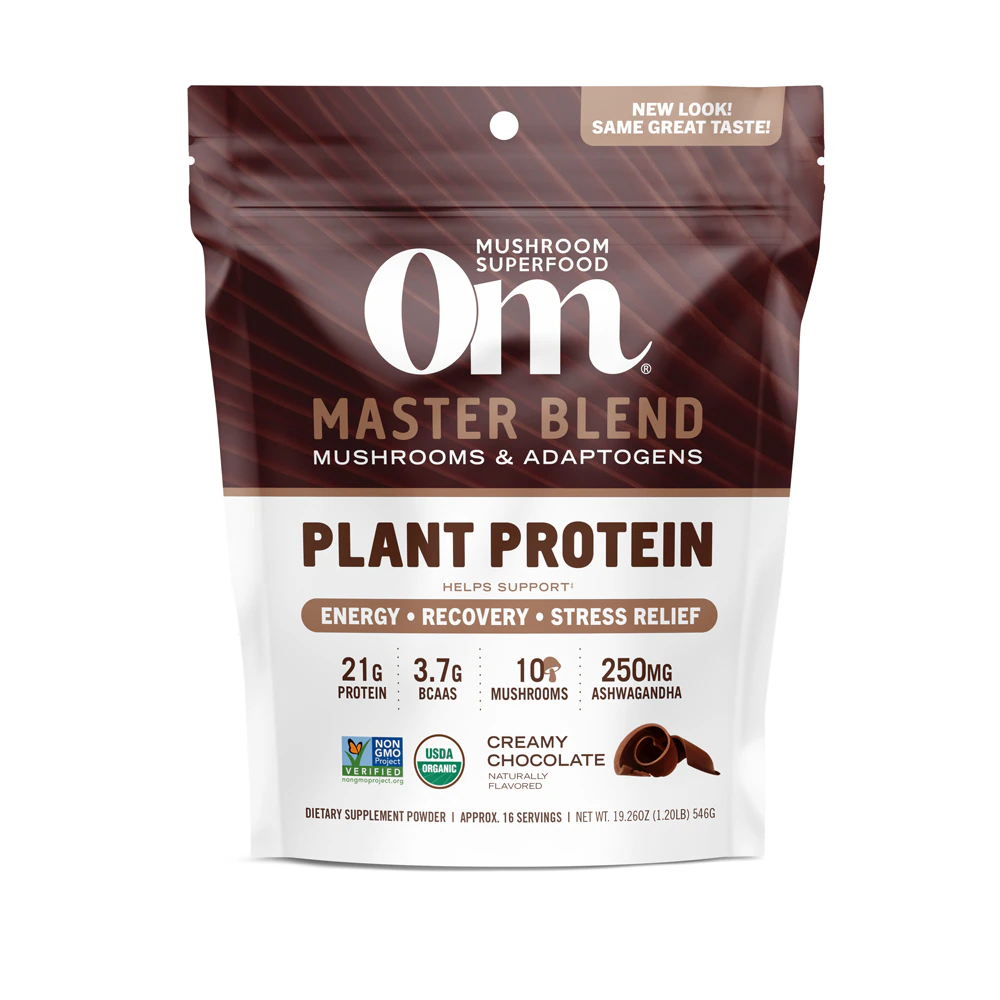 OM Organic Master Blend Plant-Based Protein Creamy Chocolate -- 19.57 oz