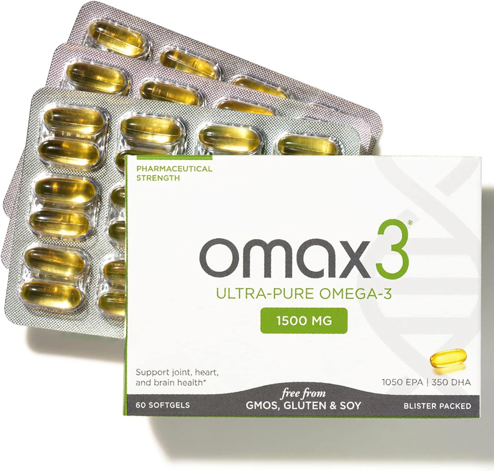 Omax3 Ultra Pure Omega-3 -- 1500 mg - 60 Softgels