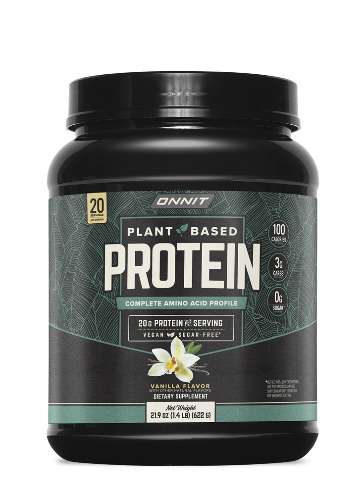 Onnit Plant-Based Protein - 20 Serving Tub - Informed Sport Certified Vanilla -- 21.9 oz