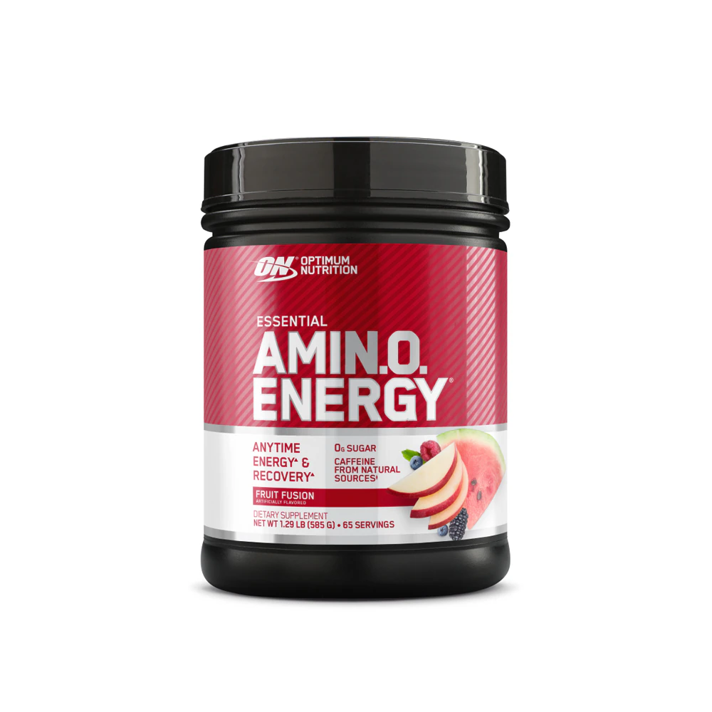 Optimum Nutrition Essential Amin.o. Energy Powder Anytime Energy and Recovery Fruit Fusion -- 65 Servings