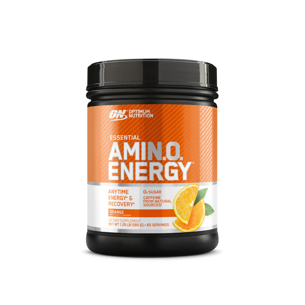 Optimum Nutrition Essential Amin.o. Energy Powder Anytime Energy and Recovery Orange Cooler -- 65 Servings
