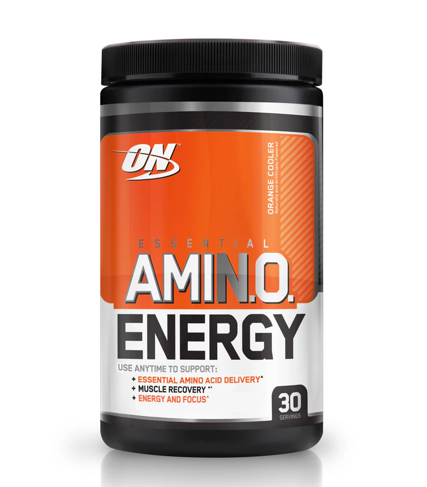 Optimum Nutrition Essential Amin.o. Energy Powder Anytime Energy and Recovery Orange Cooler -- 30 Servings