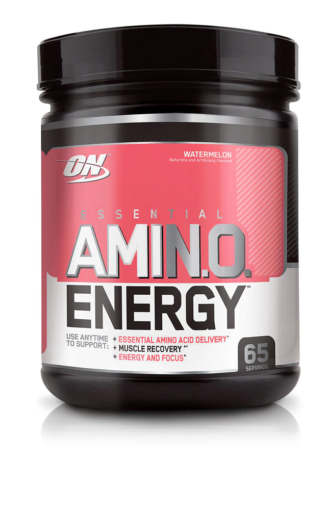 Optimum Nutrition Essential Amin.o. Energy Powder Anytime Energy and Recovery Watermelon -- 65 Servings