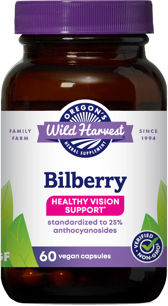 Oregon's Wild Harvest Bilberry -- 60 Vegan Capsules