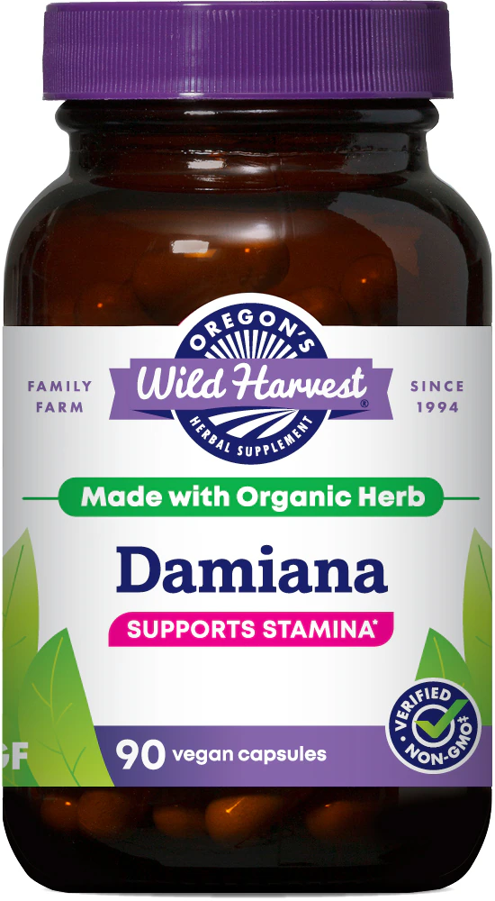 Oregon's Wild Harvest Damiana -- 90 Vegan Capsules