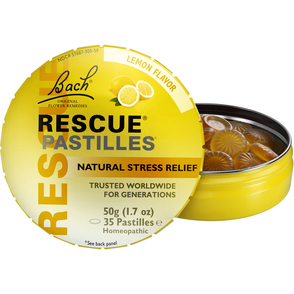 Bach Rescue? Pastilles Natural Stress Relief Lemon -- 1.7 oz