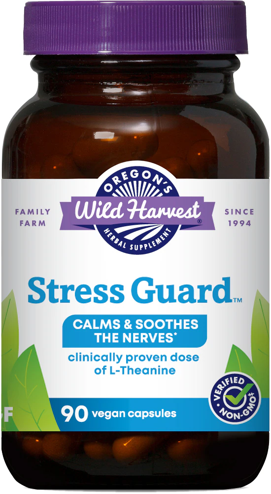 Oregon's Wild Harvest Stress Guard -- 90 Vegan Capsules