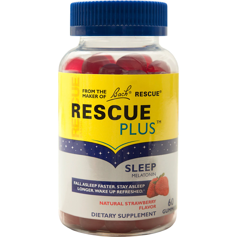 Bach Rescue Plus? Sleep Gummies Natural Strawberry -- 60 Gummies