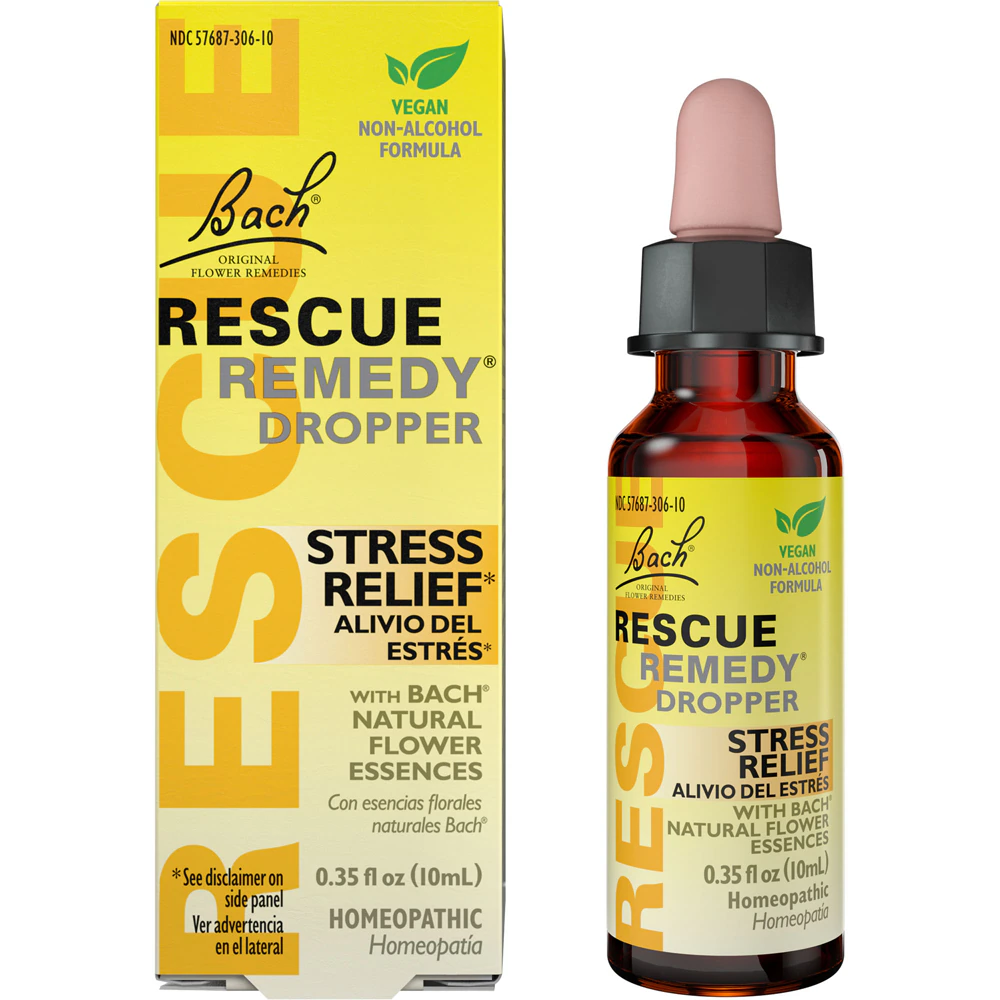 Bach Rescue Remedy Dropper Natural Stress Relief -- 0.35 fl oz