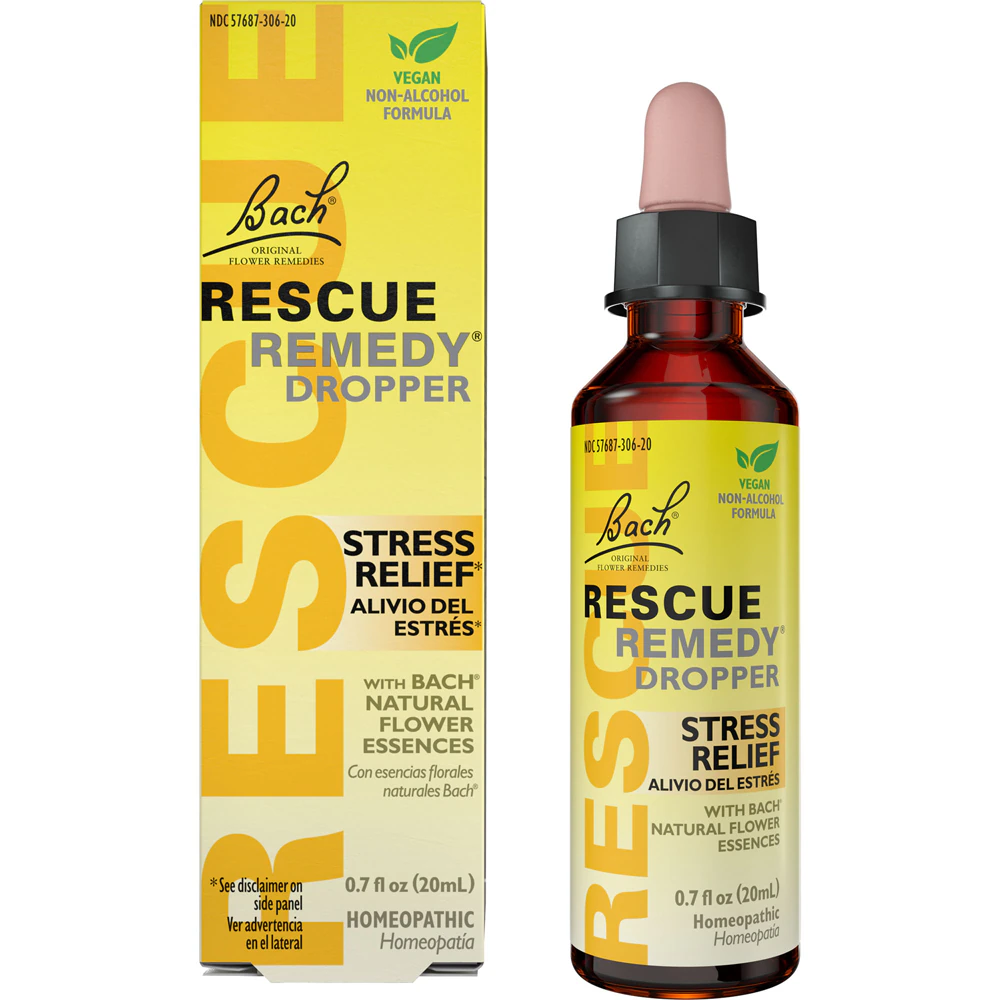 Bach Rescue Remedy Dropper Natural Stress Relief -- 0.7 fl oz