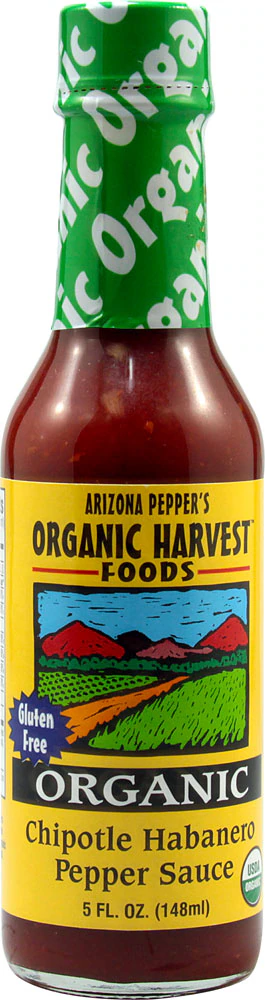 Organic Harvest Foods Arizona Peppers Organic Sauce Chipotle Habanero Pepper -- 5 fl oz