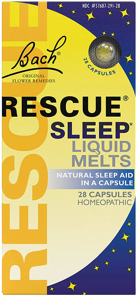 Bach Rescue Sleep Liquid Melts Natural Sleep Aid -- 28 Capsules
