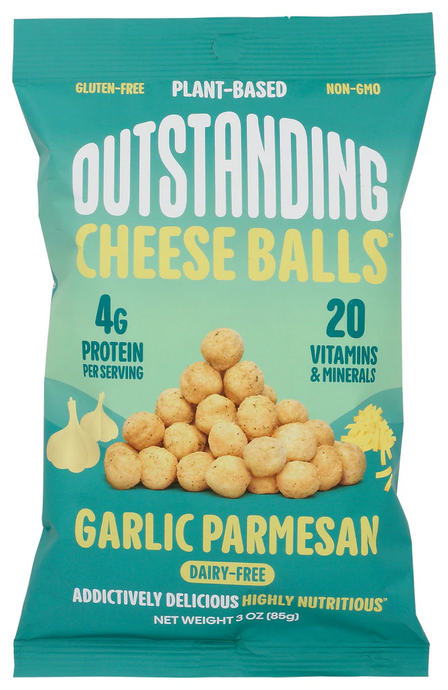 Outstanding Foods Cheese Balls Garlic Parmesan -- 3 oz