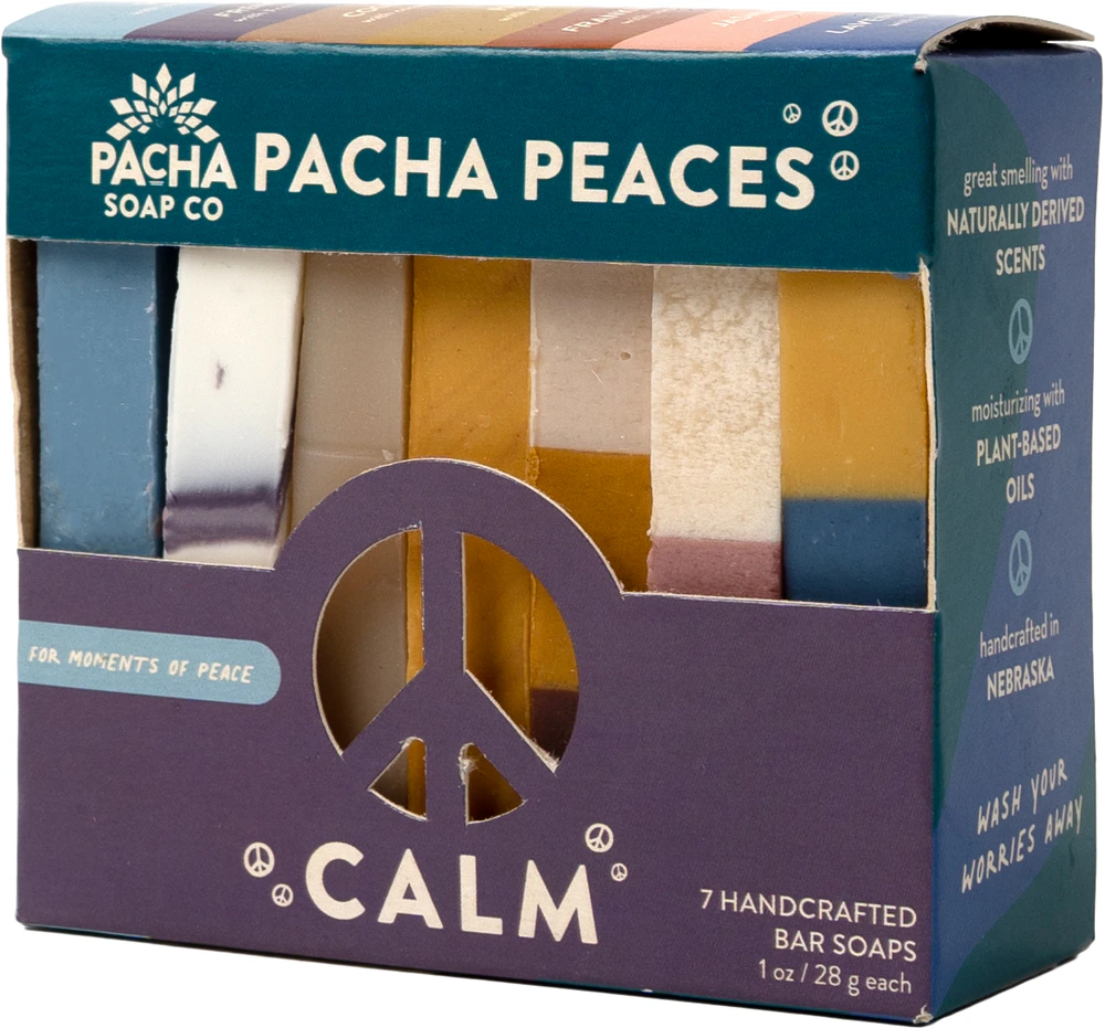Pacha Soap Co Pacha Peaces Bar Soap Variety Pack - Signature Scents -- 7 oz