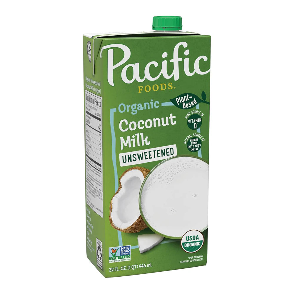 Pacific Foods Organic Coconut Plant Based Beverage Unsweetened Original -- 32 fl oz