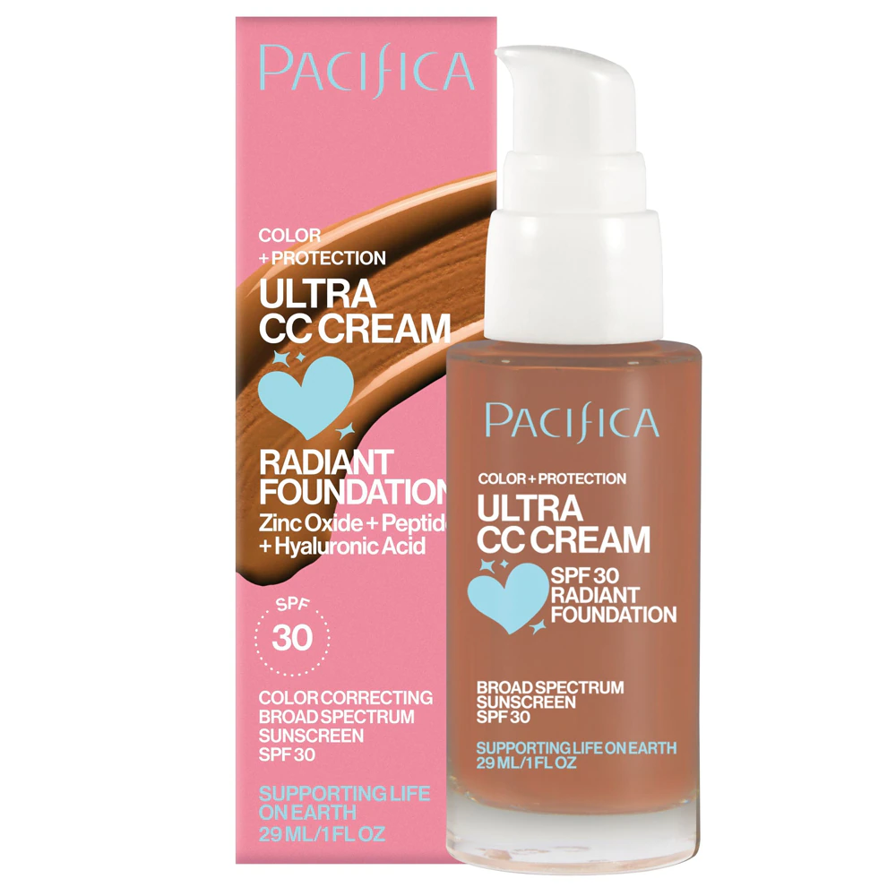 Pacifica Ultra CC Cream Radiant Foundation SPF 30 Warm-Tan -- 1 fl oz