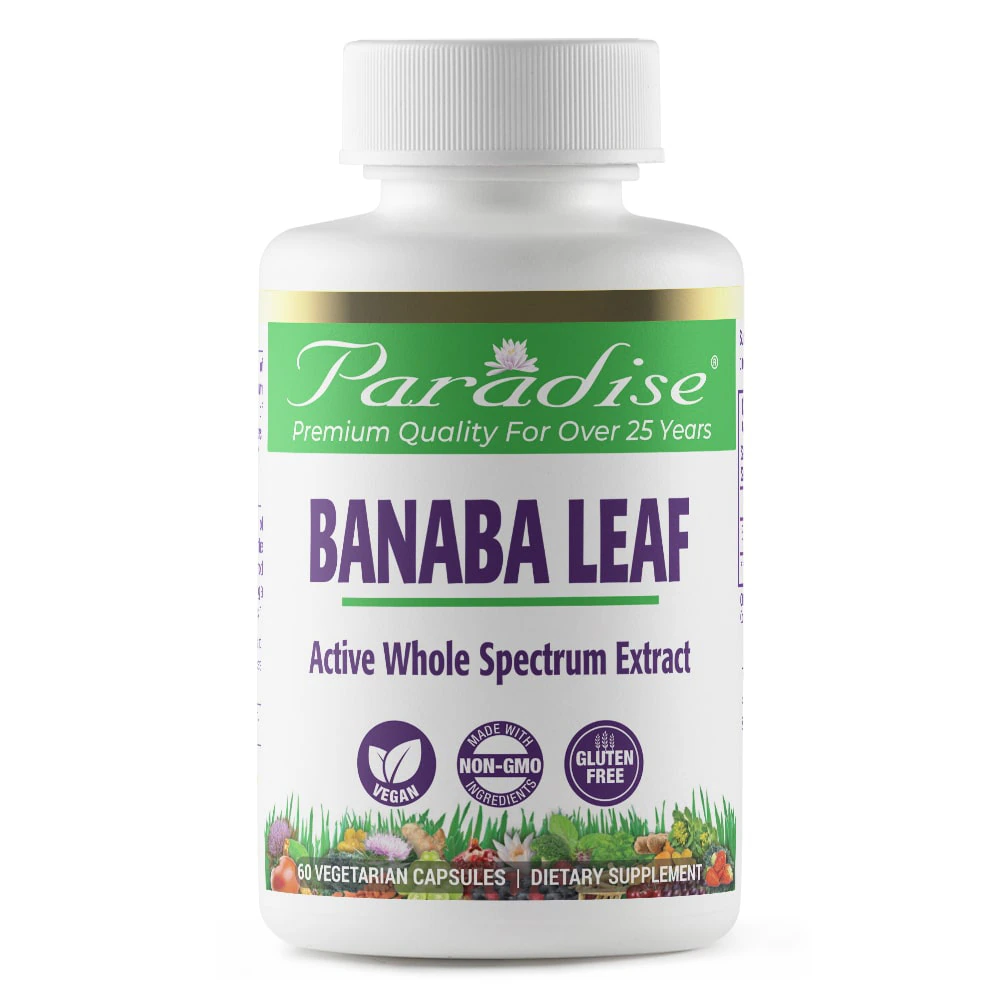 Paradise Herbs Banaba Leaf -- 60 Vegetarian Capsules