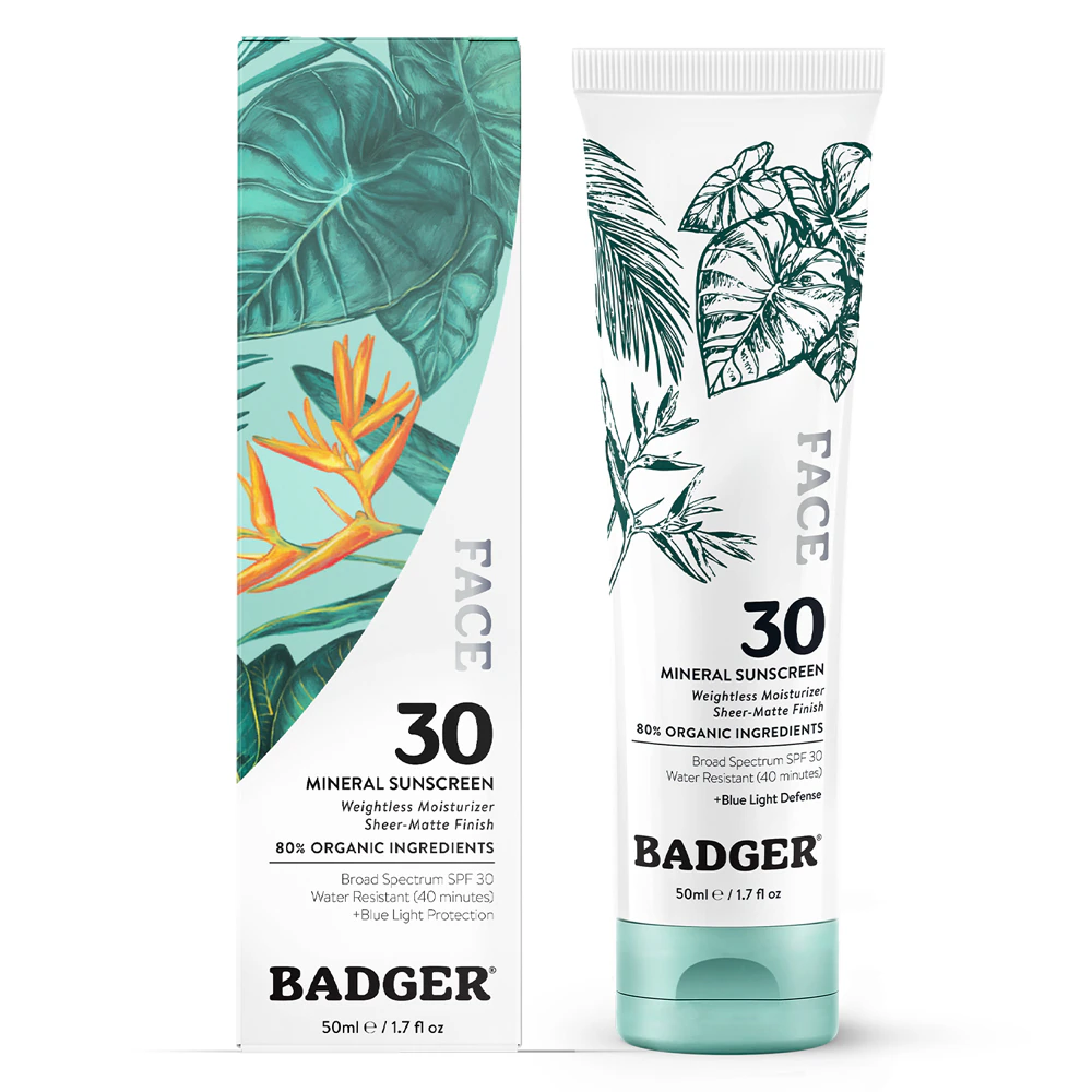Badger Face Mineral Sunscreen SPF 30 -- 1.7 fl oz