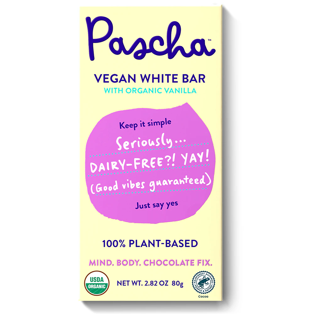 Pascha Organic Vegan White Bar -- 2.82 oz