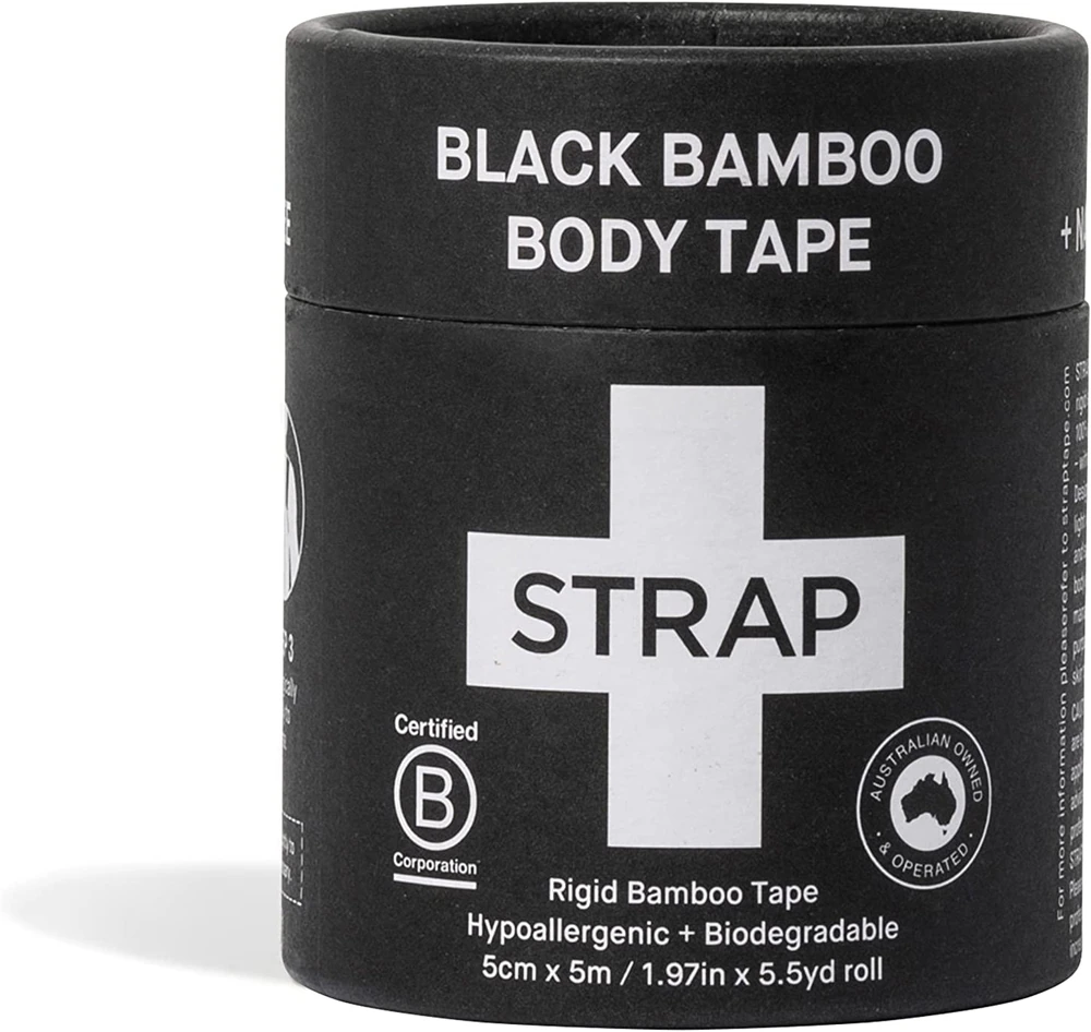 Patch Strap Bamboo Body Tape Black -- 1 Roll