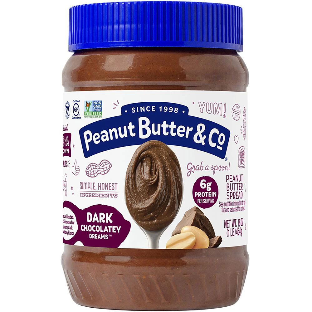 Peanut Butter & Co Vegan Gluten Free Peanut Butter Dark Chocolatey Dreams -- 16 oz