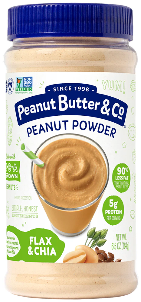 Peanut Butter & Co Vegan Gluten Free Peanut Powder Flax & Chia -- 6.5 oz