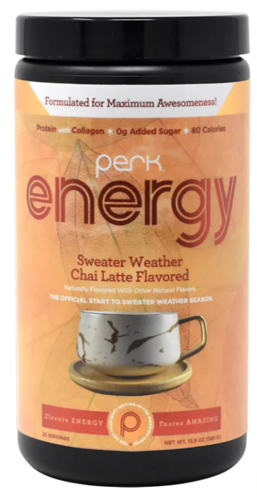 Perk Energy Original Sweater Weather Chai Latte -- 20 Servings