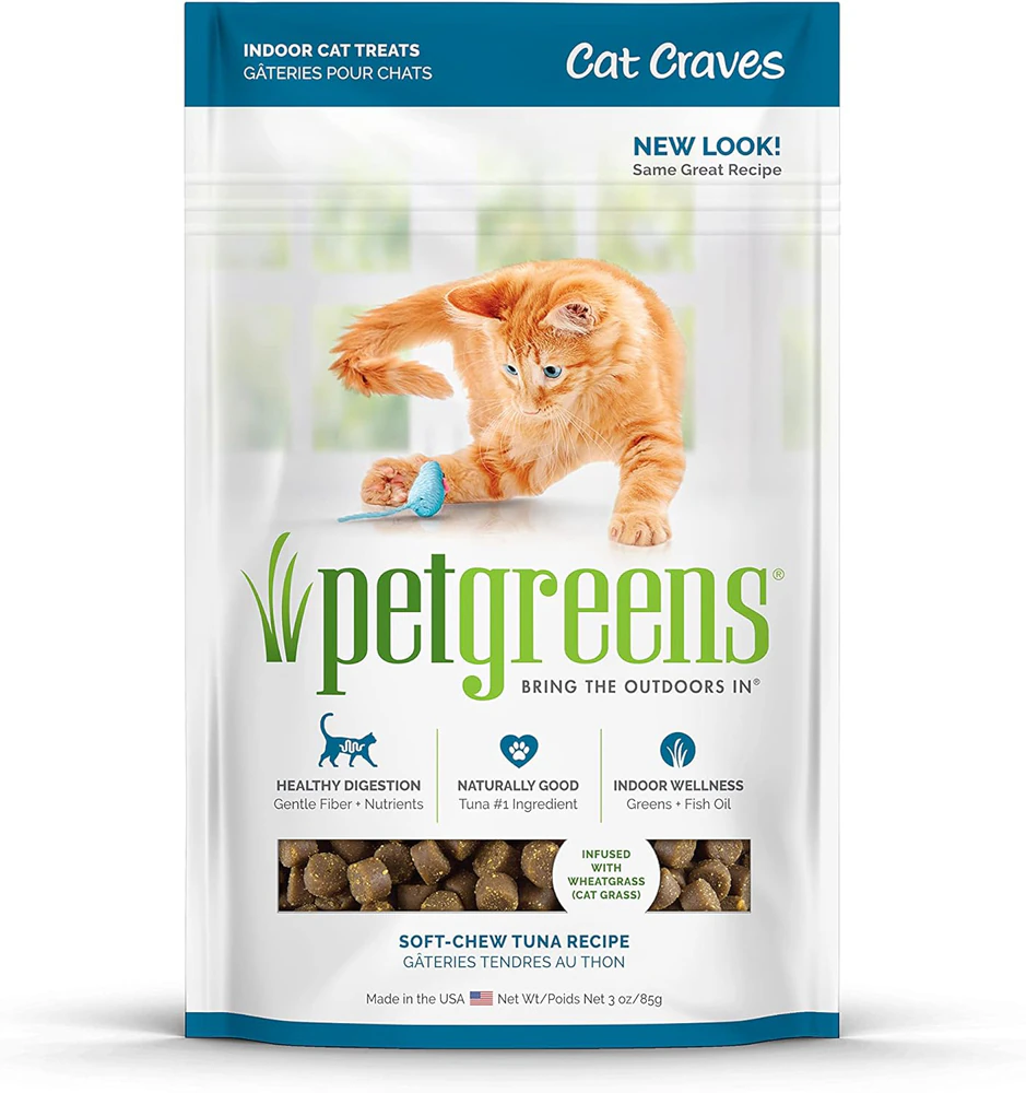 Pet Greens Cat Craves Semi-Moist Cat Treats Tuna -- 3 oz