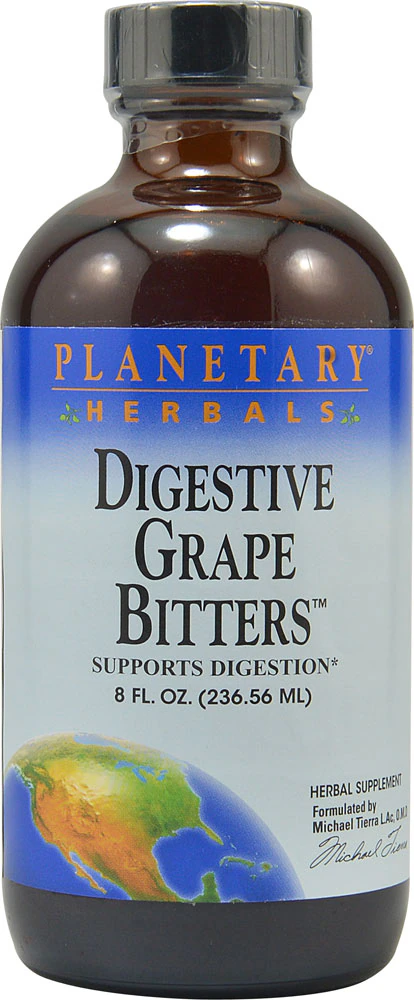 Planetary Herbals Digestive Grape Bitters -- 8 fl oz