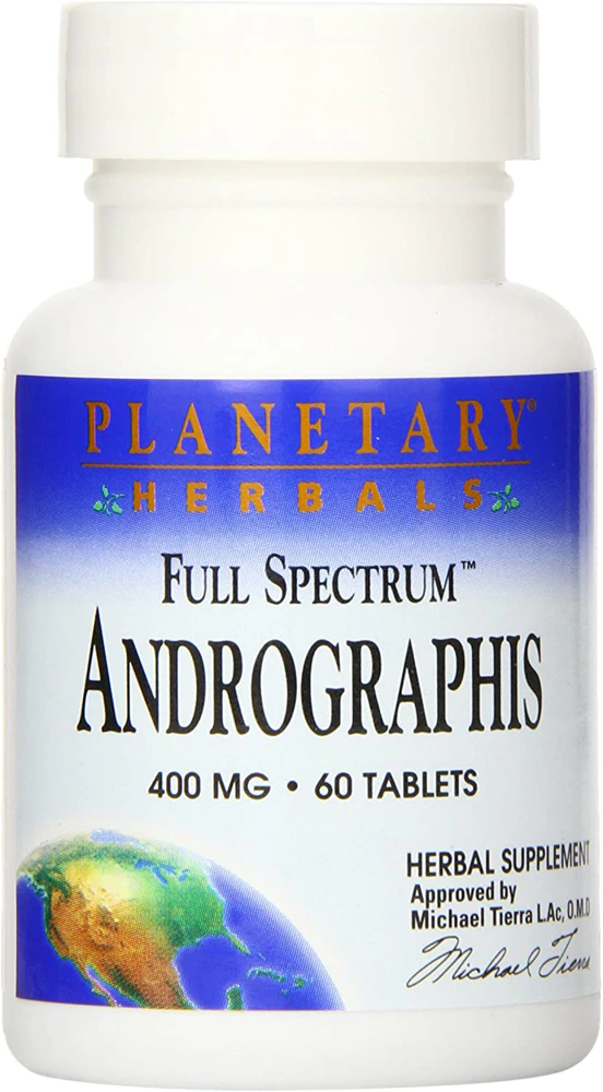 Planetary Herbals Full Spectrum Andrographis -- 400 mg - 60 Tablets
