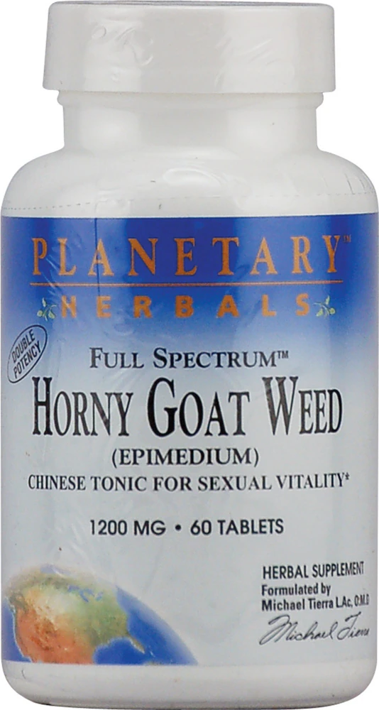 Planetary Herbals Full Spectrum? Horny Goat Weed -- 1200 mg - 60 Tablets