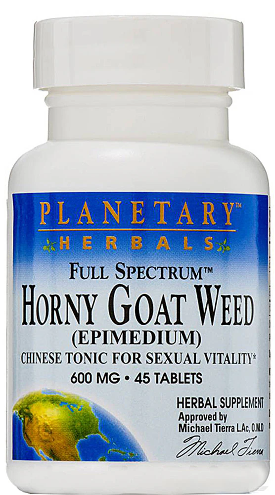 Planetary Herbals Full Spectrum? Horny Goat Weed -- 600 mg - 45 Tablets