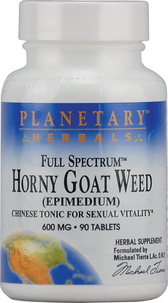 Planetary Herbals Full Spectrum? Horny Goat Weed -- 600 mg - 90 Tablets